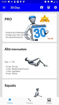 30 Day Fitness Challenge android App screenshot 0